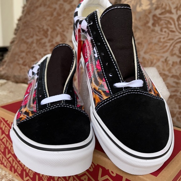 Vans Old Skool Rose/Animalchck True White/Multi WM - Picture 7 of 16